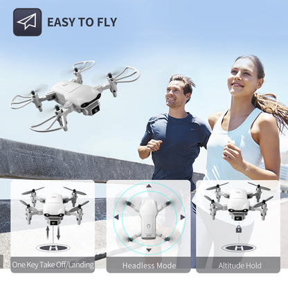 4DV9 Mini Drone with 1080P HD Camera for Kids FPV Live Video RC Quadcopter for Adults Beginners Toys Gifts,Altitude Hold, Waypoints Functions,One Key Start,3D Flips,3 Batteries,Gray