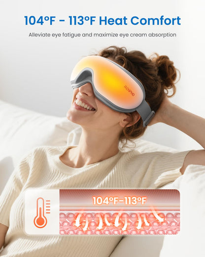 RENPHO Eyeris 1 Eye Massager with Heat, Birthday Gifts Eye Mask for Mom Dad Women Men Her Him, Smart Sleep Mask for Relax, Reduce Strain