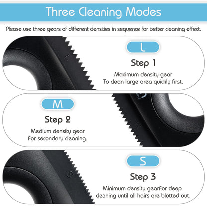 Analan Mini Pet Hair Remover for Car Detailing Supplies, Carpet Dog Hair Remover for Car Interior, Triangle Dog Hair Remover for Auto Detailing, Couch, Furniture, Lint, Carpet (Jet Black)