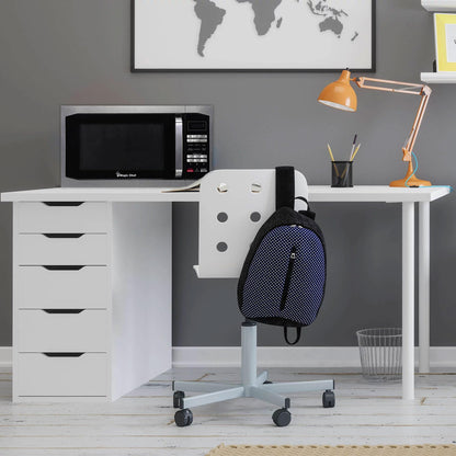 Magic Chef Compact Countertop Microwave Oven, 1,100 Watts, Stainless Steel, 1.6 Cu. Ft. - Digital Kitchen Appliance with One-Touch Cooking, Child Lock, Timer, Reheat, Defrost, and 10 Power Levels