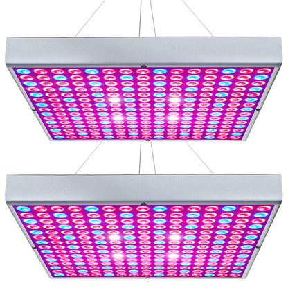 Hytekgro LED Grow Light 225 LEDs Plant Lights Red Blue White Panel Growing Lamps for Indoor Plants Seedling Vegetable and Flower (2 Pack)