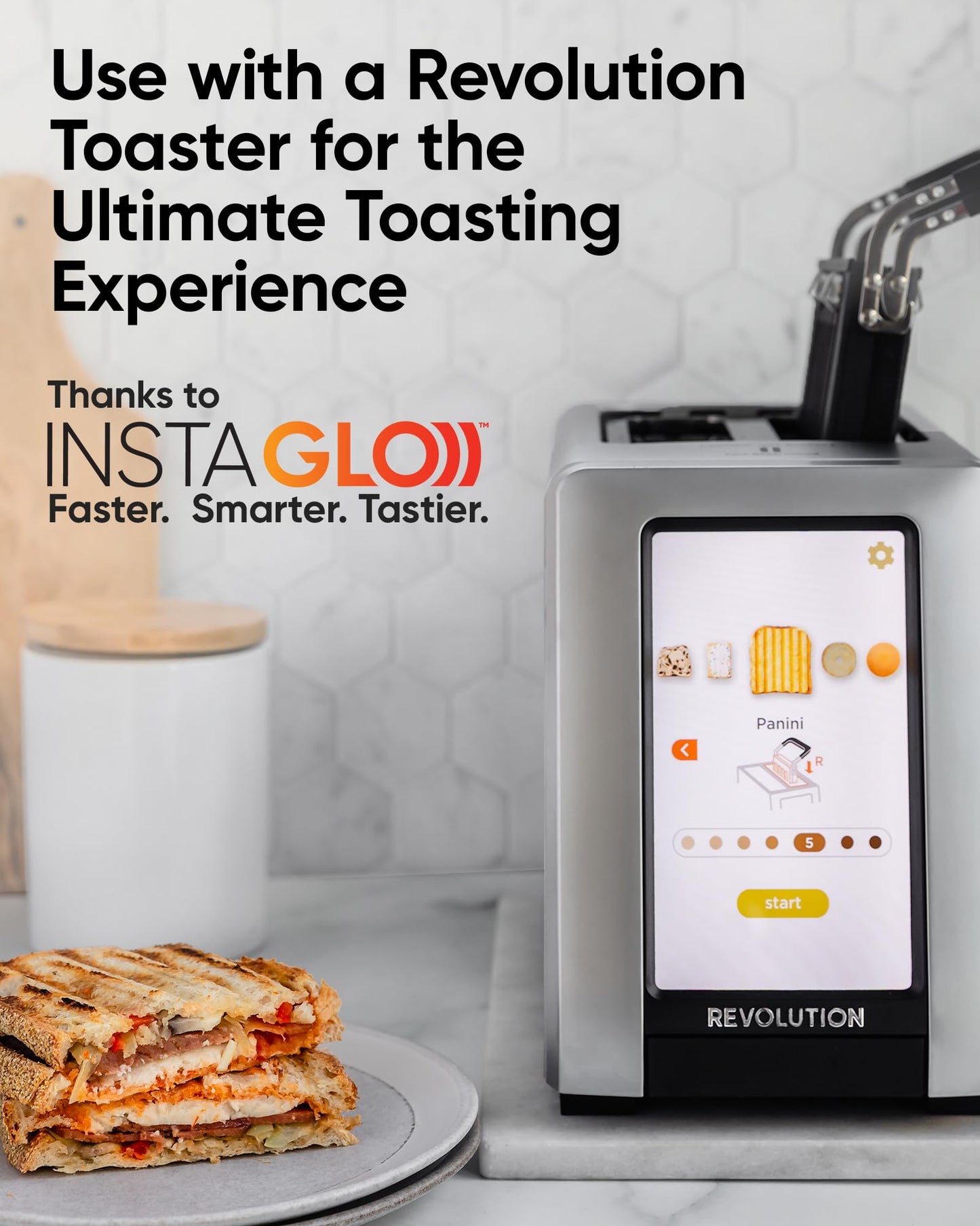 Revolution Toastie Press (Works With All Toasters) Toast Delicious Quesadillas, Paninis, and Grilled Cheese in Your Toaster