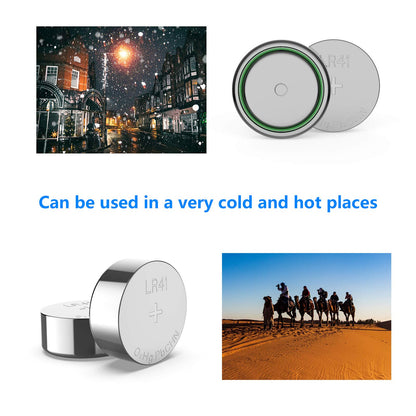 POWEROWL High Capacity LR41 Batteries 40 Pack, AG3 L736 392 384 192 Premium Alkaline Battery 1.5V Button Coin Cell Batteries