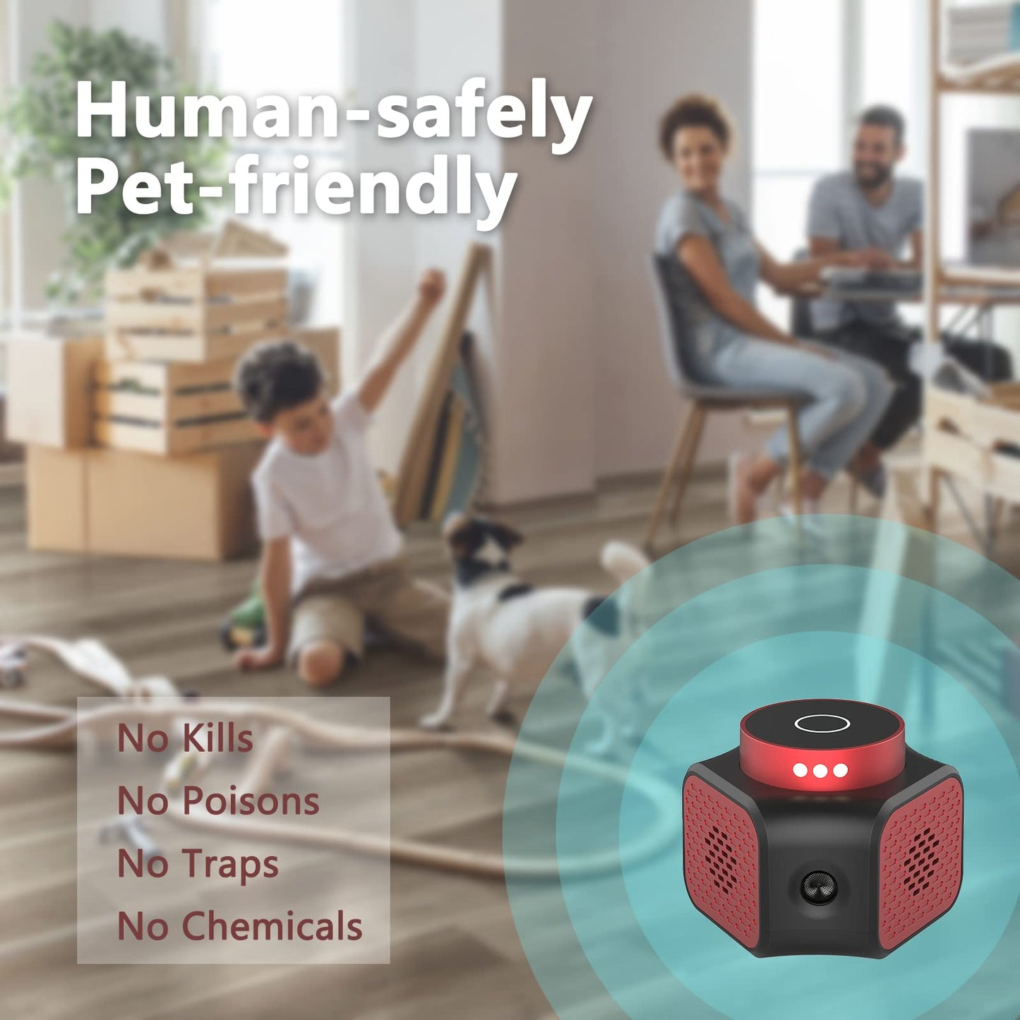 Mice Repellent Plug-ins, Rodent Squirrels Repellent Indoor Ultrasonic Pest Rodent Repeller Mouse Deterrent Rat Control for Home Attic Garage RV