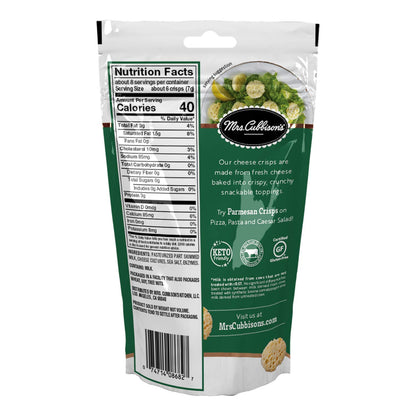 Mrs. Cubbison's Flavor 100 Real Keto Friendly Great for Snacking and Salad Topper, Parmesan Cheese Crisps, 1.98 Ounce