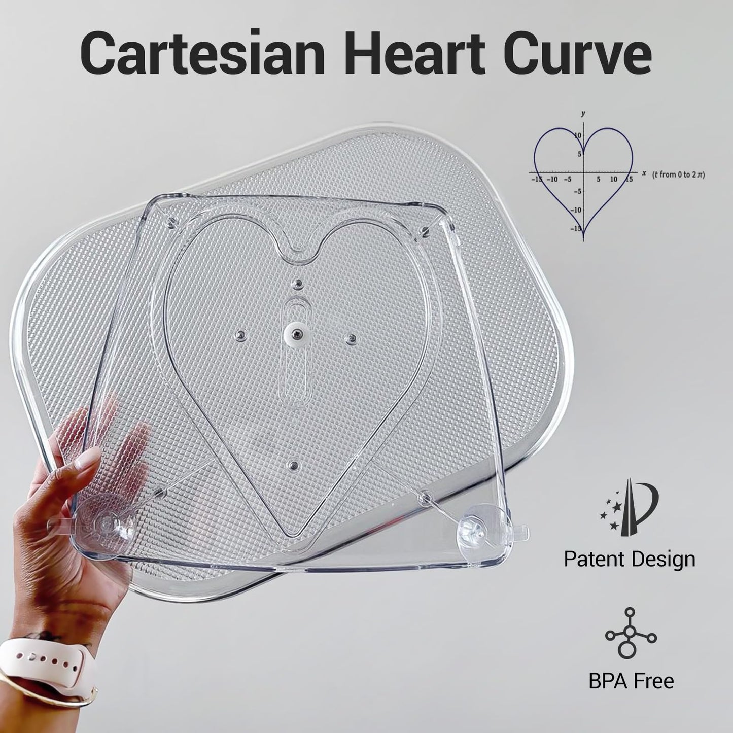 LAMU Lazy Susan Organizer 14.56''x11'' for Refrigerator Organizers and Storage Fridge Organization, Turntable Condiment Organizer for Kitchen, Table Top, Cabinet, Pantry, Countertop, 1 Pack