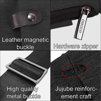 OSOCE Lightweight Sling Bag, Anti Theft Crossbody Bags for Women Men Casual Shoulder Crossbody Sport Travel Hiking Bag,Black,Small