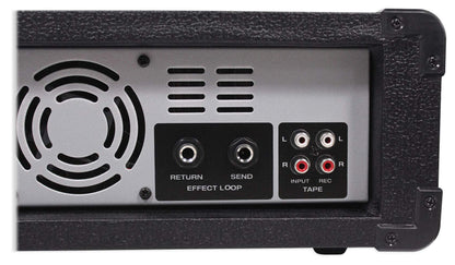 Rockville RPM45 1800w Powered 4-Channel Mixer Amplifier, USB, Effects, Phantom Power, Durable Wooden Enclosure, Compact Design, for Musicians and Small Venues