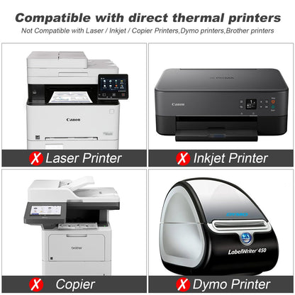 9527 Product Fanfold 4 x 6 Direct Thermal Labels White Perforated Shipping Label, 500 Labels per Stack,1 Stack