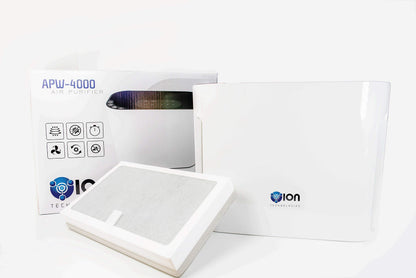 OION 4-in-1 True HEPA Air Purifier 3 Speeds Plus UV-C Sanitizer (White)