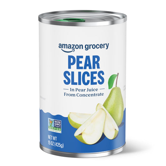 Amazon Grocery, Pear Slices, 15 Oz (Previously Amazon Fresh, Packaging May Vary)