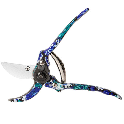 FLORA GUARD 3 Piece Aluminum Garden Tool Set - Trowel, Cultivator, Pruning Shear, Gift Set for Gardening Needs (Purple&Blue)