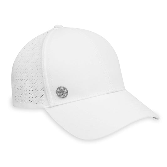 Gaiam White Baseball Cap for Women - Cruiser Breathable Nova Design, Lightweight Cute Women's Ball Cap, Easily Adjustable Trendy White Women's Hat for Summer & Beach