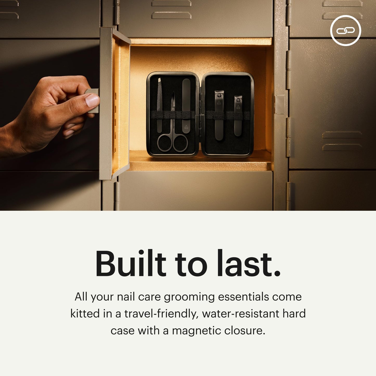 MANSCAPED® Shears 3.0, 5-Piece Precision Men’s Nail Grooming Travel Kit, Stainless Steel Manicure Set with Fingernail & Toenail Clippers, Nail File, Slant Tip Tweezers, Cuticle Scissors, Travel Case