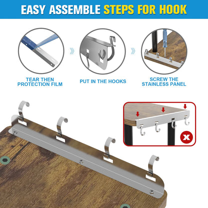 JayRex Countertop Organizer Organization, 3 Tier Moveable Corner Shelf Organizer for Kitchen, Bathroom, Spice Rack, Coffee Area, Over Sink, Dresser Table (Rustic Brown)