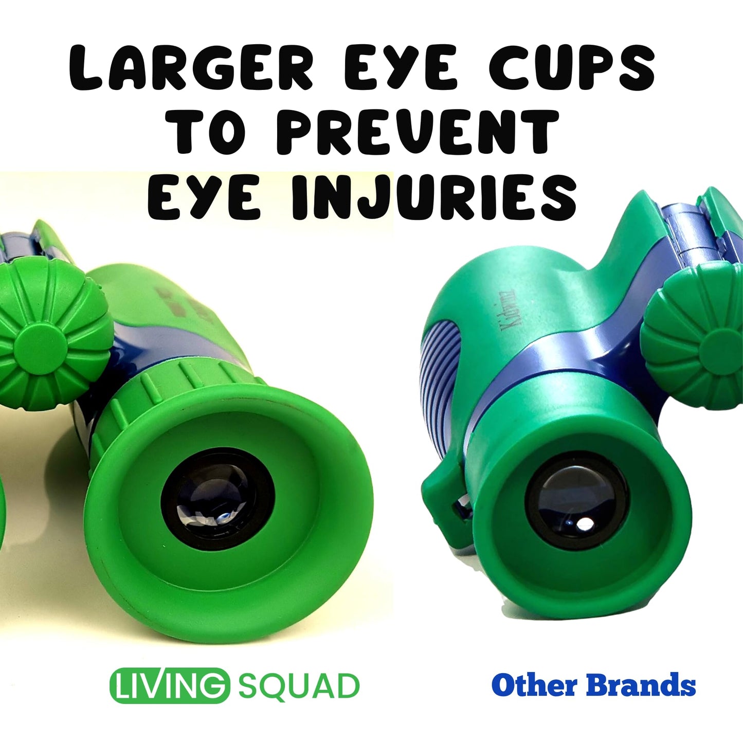 Kids Binoculars 8x21- Kids Gift Aged 3-12, Shock Proof Compact Binoculars for Child Set- Neck Strap, Compass, Carabiner, Case- High-Resolution Optics Boy & Girl Gift Toy for Bird Watching, Camping