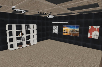 52 Pack Acoustic Foam Panel Wedge Studio Soundproofing Wall Tiles 12" X 12" X 1"