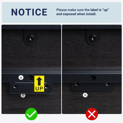 Allewie King Size Platform Bed Frame with Wooden Headboard and Footboard, Heavy Duty 12 Metal Slats Support, No Box Spring Needed, Under-Bed Storage, Noise Free, Easy Assembly, Black Oak