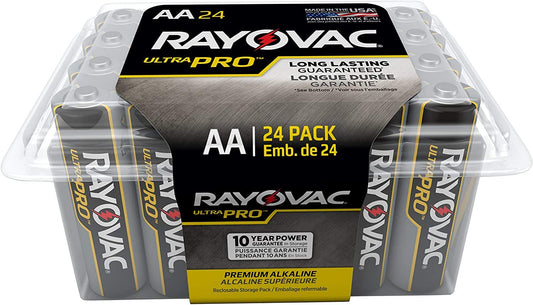 Rayovac Batteries ALAA-24F Ultra Pro AA Alkaline Batteries, AA (Pack of 24)