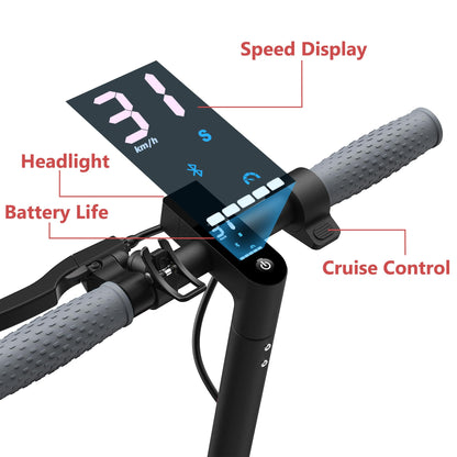 MAXSHOT Electric Scooter for Adults, 8.5"/10" Tires, 19/22Mph, 350W/500W Motor, 21-28 Miles Range, Folding E-Scooter with Dual Suspension,APP(V1/SPRO/MAX) (V1-Sportscooter-7.8Ah)