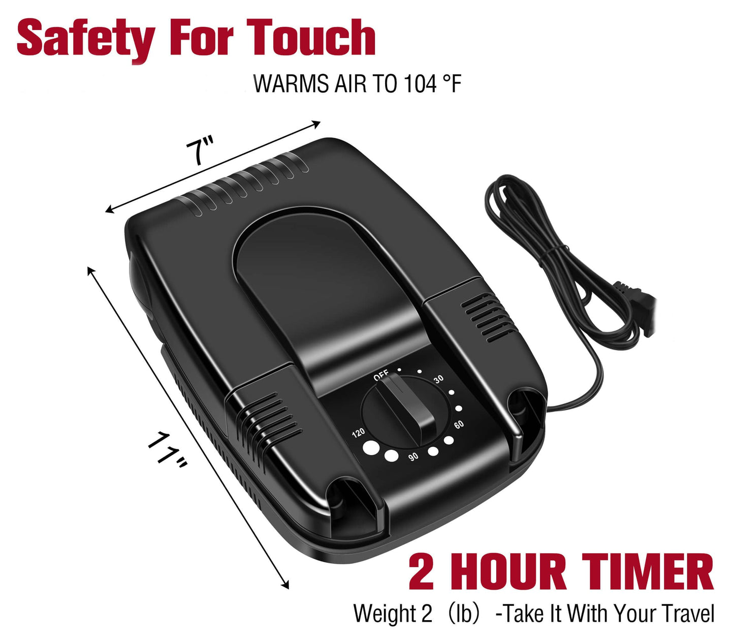 Manledio Portable Electric Shoes Boots Dryer and Warmer with Folding and Drying Adjustable Rack