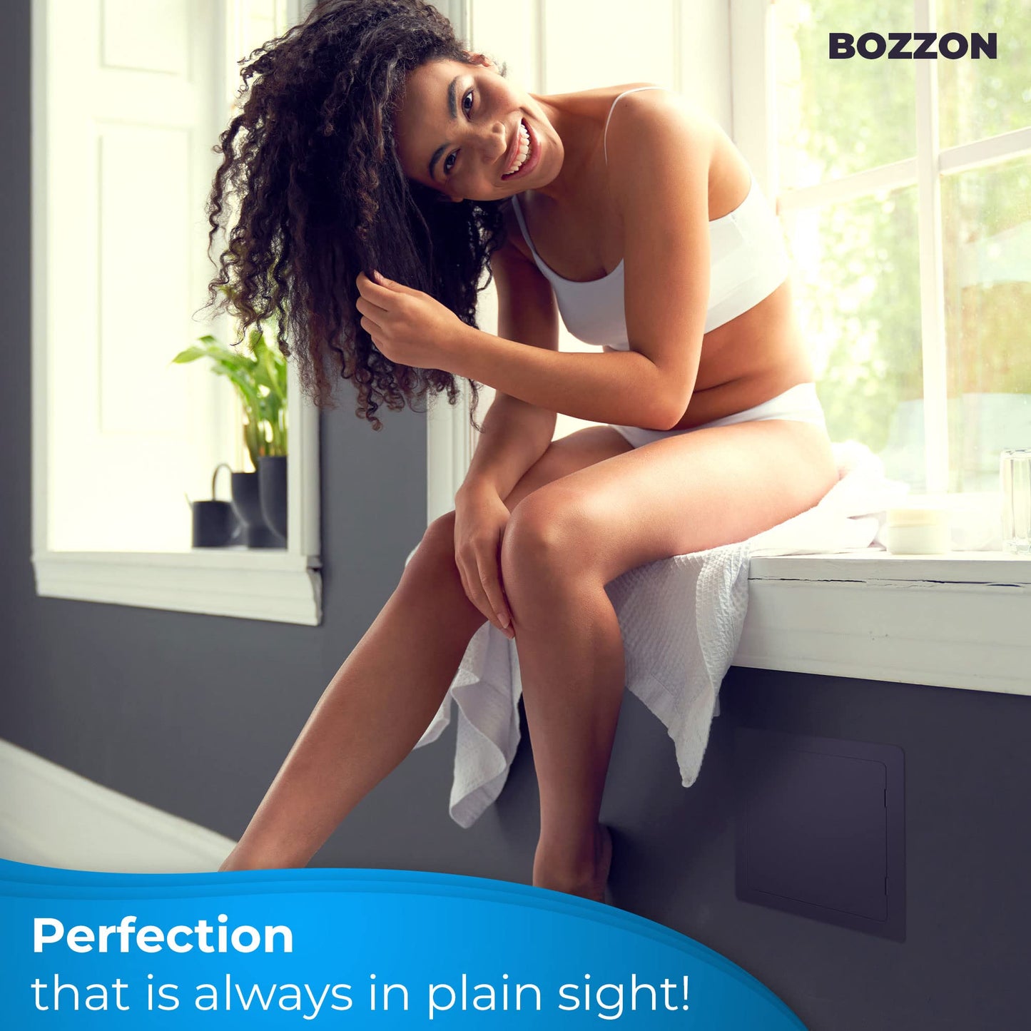 Access Panel for Drywall - 10x10 inch - Wall Hole Cover - Access Door - Plumbing Access Panel for Drywall - Heavy Durable Plastic White