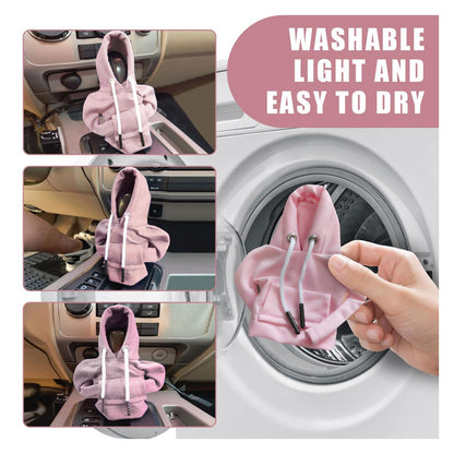 JOYCOURT Car Gear Shift Hoodie, Fashionable Gear Shift Knob Cover, Mini Hoodie for Auto Shifter, Auto Interior Cute Gadgets, Universal Car Decoration Accessories