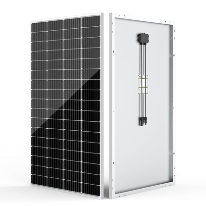 HQST 200 Watt Solar Panel, 9BB Monocrystalline Solar Panels with 25% Efficiency, Grade A+ Cells, IP65 Rating for RV, Camper Van, Trailer, Marine, Home Rooftop, Off Grid