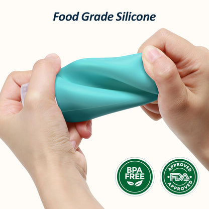 PACKISM TSA Approved Toiletry Bottles - 6 Pack Leak Proof 3.4oz Silicone Travel Bottles for Toiletries, BPA Free Leak Proof Refillable Travel Accessories (Not come with content inside the bottle)