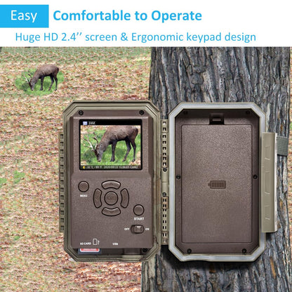 GardePro A50 Trail Camera, 4K 64MP, New-Gen Image Technology, Ultra-Low Light Sensitivity Sensor, Night Vision, Motion Activated