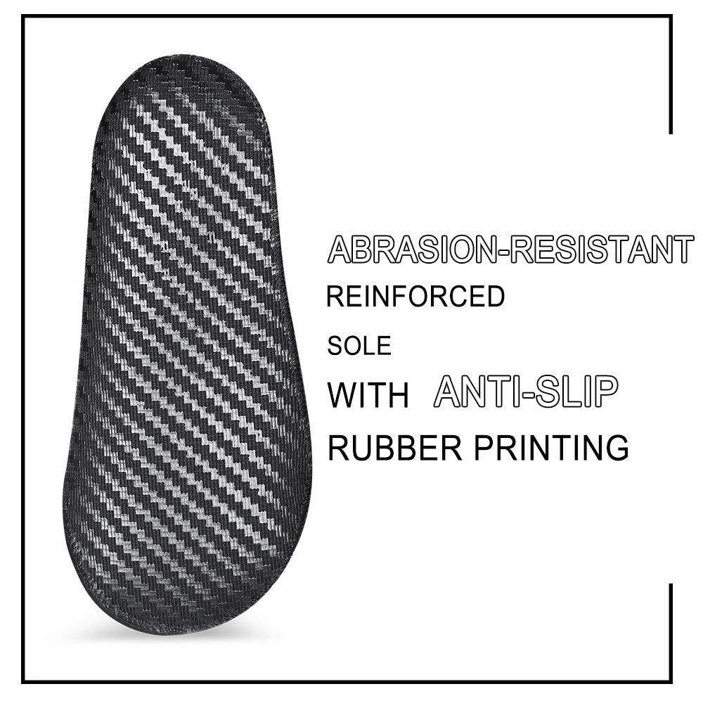 Neoprene Beach Booties - 3mm Glued Blind Stitched Anti-Slip Wetsuit Boots - Fin Swim Socks for Water Sports & Outdoor Activities (3mm Low Cut/Black, S)