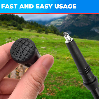 6Pcs Hiking Walking Stick Tips - Rubber Tips for Hiking Poles Hiking Accessories Collapsible Walking Stick Tips Rubber Tips for Canes - Hiking Pole Tips Rubber Tips for Walkers