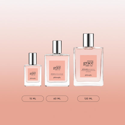 philosophy amazing grace ballet rose eau de toilette - dreamy & floral women's perfume - with notes of rose, lychee & musk - long lasting fragrance - 2 fl oz.