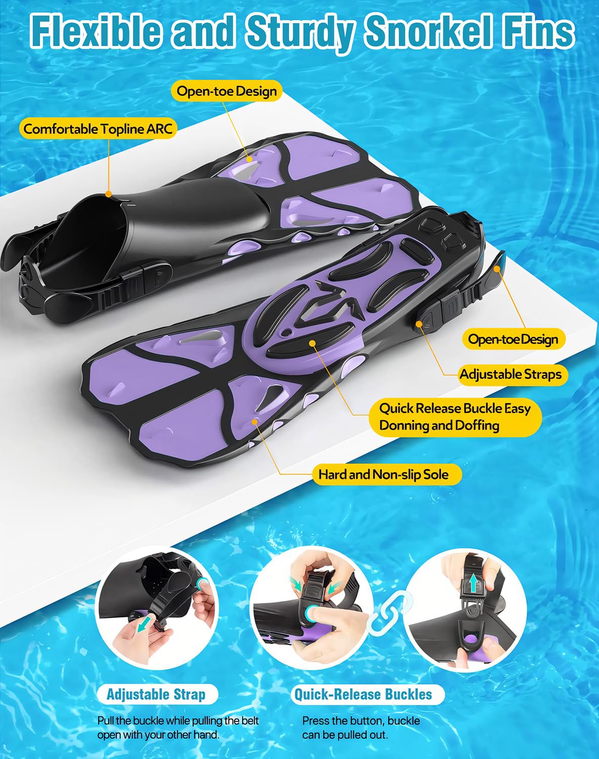 Vengreedo Snorkel Set with Fins for Adults, Snorkeling Gear for Adults Men and Women, Snorkle, Mask Set Adults Dry Top Snorkel Mask Combo Set with Travel Bag for Snorkeling, Diving, Swimming
