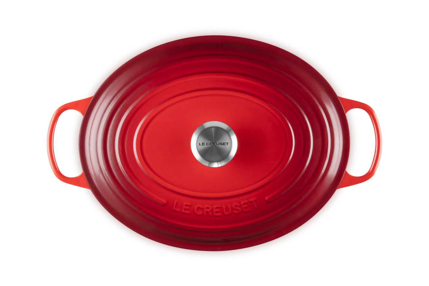 Le Creuset Enameled Cast Iron Signature Oval Dutch Oven, 8 qt., Cerise