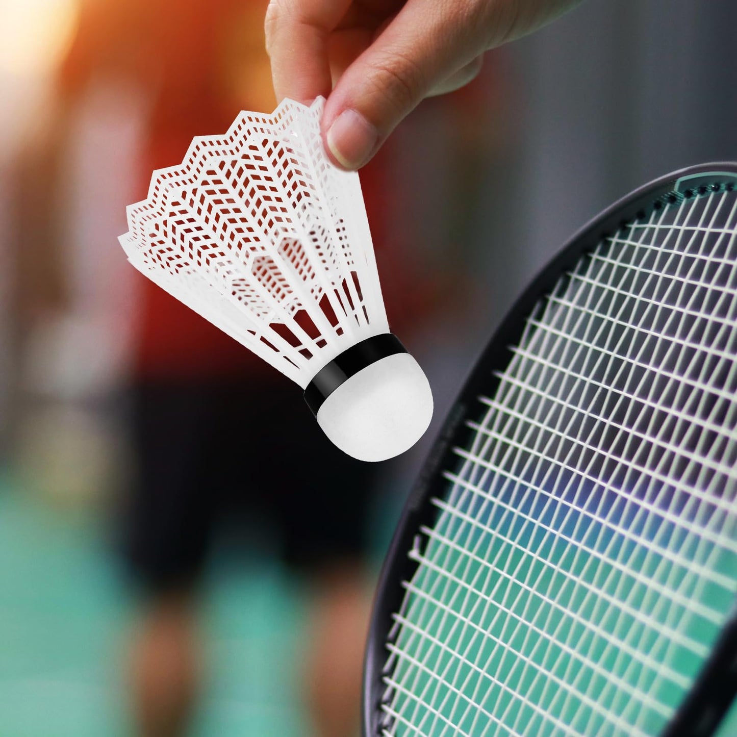 Hysagtek 12 Pcs Badminton Birdies Badminton Shuttlecocks, Shuttle Balls for Indoor Outdoor Sport Ball Training Exercise Gym Fitness Game (White)