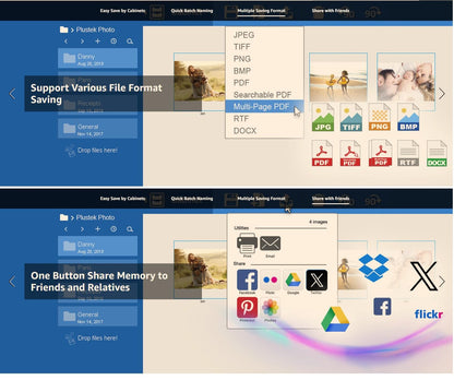 Plustek Photo Scanner ePhoto Z300, Scans 4x6 inch Photos in 2 Seconds, Auto crop and deskew with CCD Sensor, Supports Mac and PC