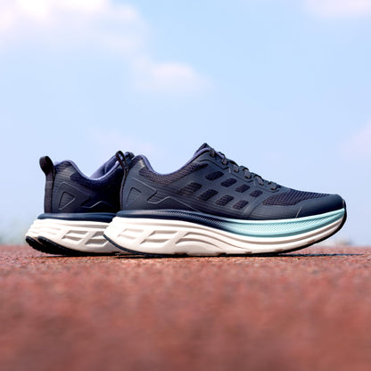 NORTIV 8 Women's Walking Shoes Cushion Running Tennis Shoes ActiveFloat Non-Slip Comfortable Breathable Workout Gym Sports Athletic Fashion Sneakers,Size 8,Blue,SNWS245W