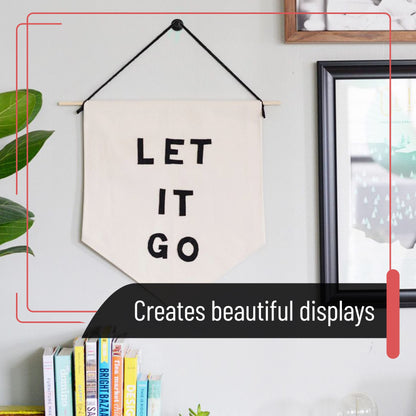 Mr. Pen- Double Headed Picture Hanging Nails, 50 Pack, Black, Push Pins for Wall