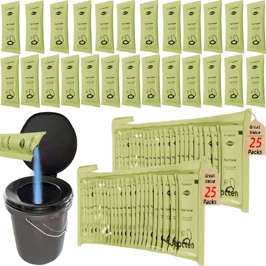 Portable Toilet Powder. Outdoor Toilet. Neutralize Odor/Fast-Acting Gel. Emergency Toilet Chemicals. Porta Potty Chemicals Degradable. Go with Porta Potty for Camping (2 Pack)