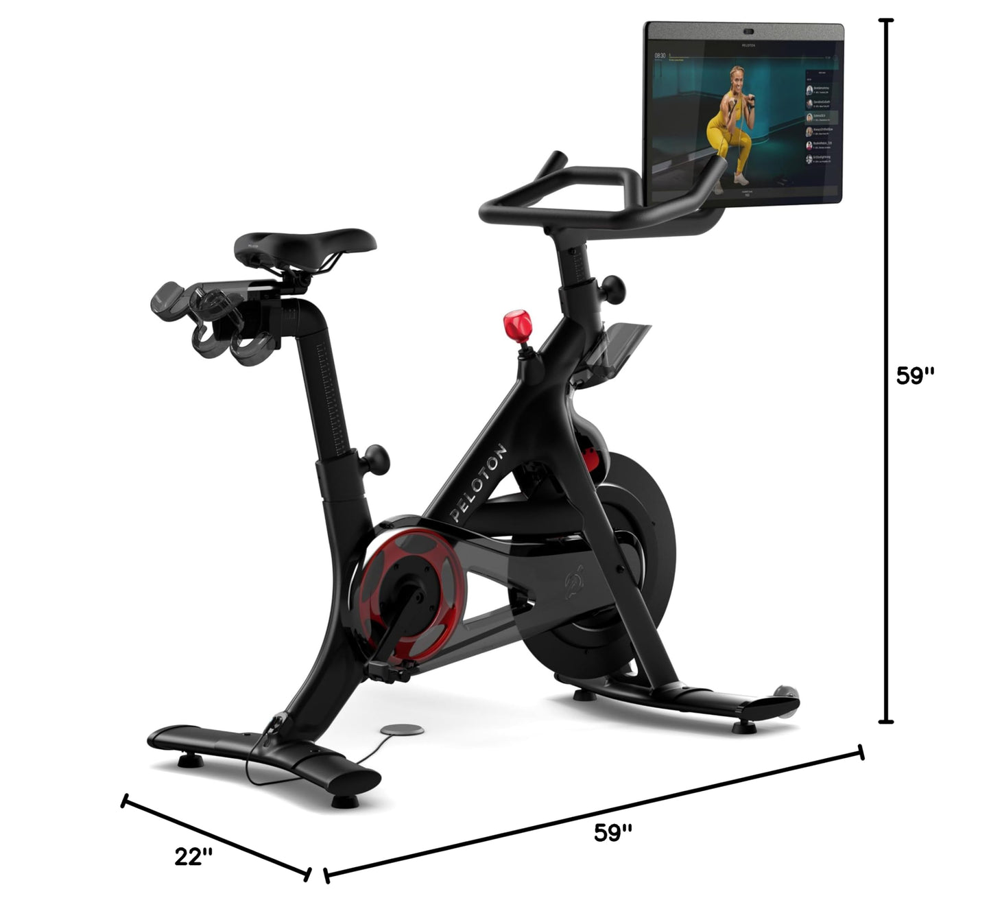 Peloton Bike+ | Indoor Stationary Exercise Bike with 24” HD, Anti-Reflective Rotating Touchscreen