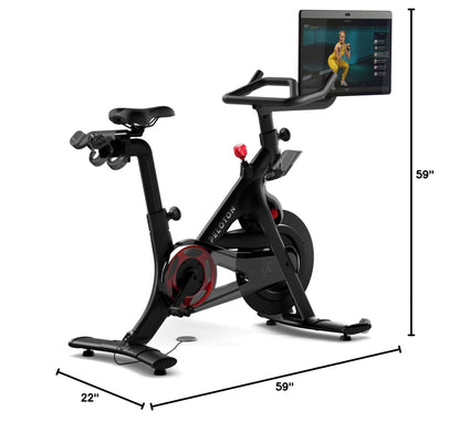 Peloton Bike+ | Indoor Stationary Exercise Bike with 24” HD, Anti-Reflective Rotating Touchscreen