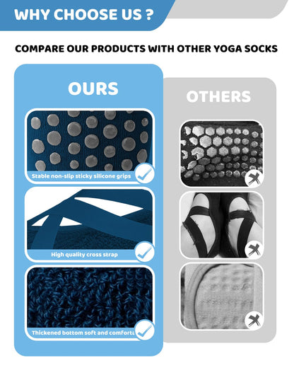 Pilates Grip Socks for Women Men Girls Non Slip Skid Yoga Black Cute Socks Pure Barre Socks with Grips and Straps Anti Slip Grippy Ideal for Ballet Dance Barefoot Workout Home Hospital Gripper Socks