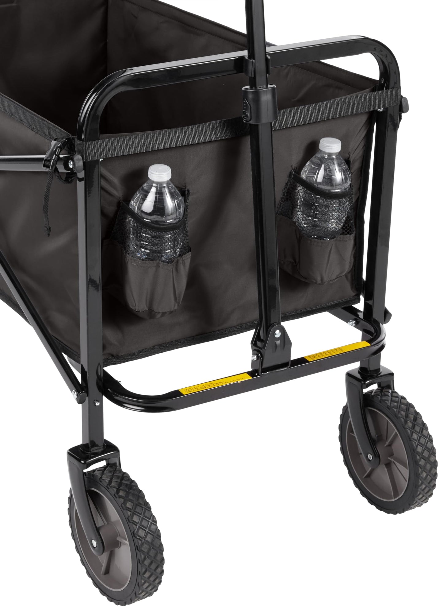 Amazon Basics Collapsible Folding Heavy Duty Utility Wagon for Outdoor Sports, 265 pounds Weight Capacity, Camping, Garden, and Shopping, 27.6 x 40.9 x 20 inches, Black