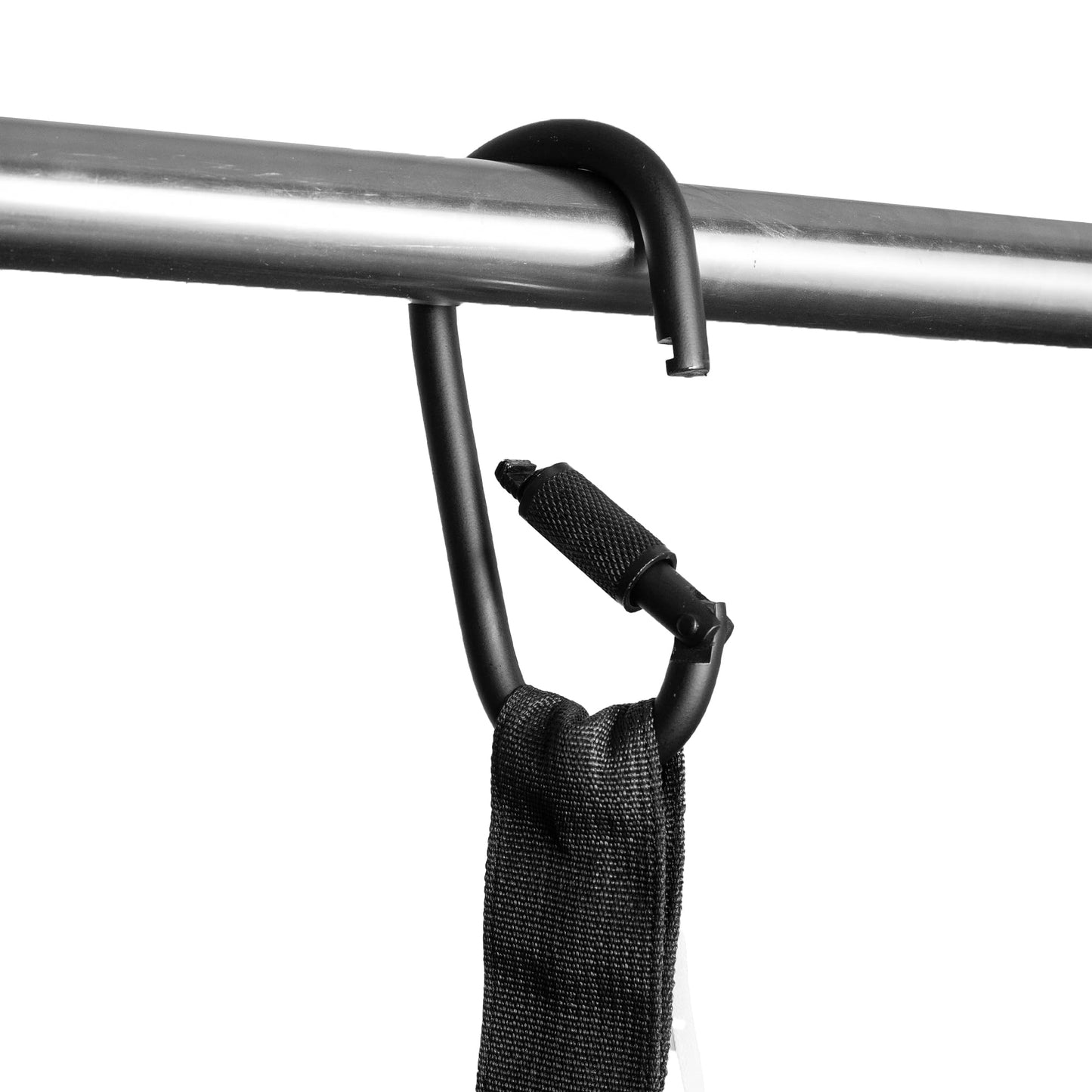 Gymreapers Hanging Ab Straps For Core Strength and Abdominal Training - Padded Adjustable Arm Supports For Bodyweight Exercises (Black)