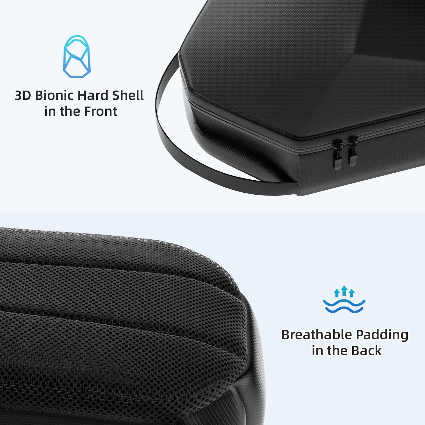 Hard Carrying Case for Oculus Meta Quest 3S/Qust 3/Quest 2/Vision Pro, Elite Strap Version/KIWI/BOBOVR Head Strap, VR Headset and Touch Controller Accessories, Full Protection for Travel/Home Storage