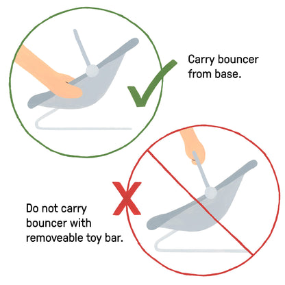 Ingenuity Soothing Baby Bouncer Infant Seat with Vibrations, -Toy Bar & Sounds, 0-6 Months Up to 20 lbs (Pink Flora the Unicorn)