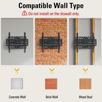 Mounting Dream TV Wall Mount for 32-65 Inch Television,Mount with Swivel and Tilt, Full Motion Bracket with Articulating Dual Arms, Fits 16inch Studs, Max VESA 400X400 mm, 99lbs, MD2380