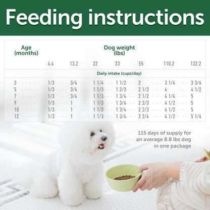 Nature's Protection Superior Care White Dogs Grain-Free Dry Dog Food - High Protein, Tear Stain Dog Food for All Breeds Light Coated Puppies, Fresh Pet Meal, White Fish, 22 lb