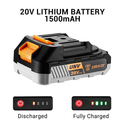 Power Drill Cordless: DEKO PRO Cordless Drill 20V Electric Power Drills Set Tool Drills Cord-less Set with Battery and Charger